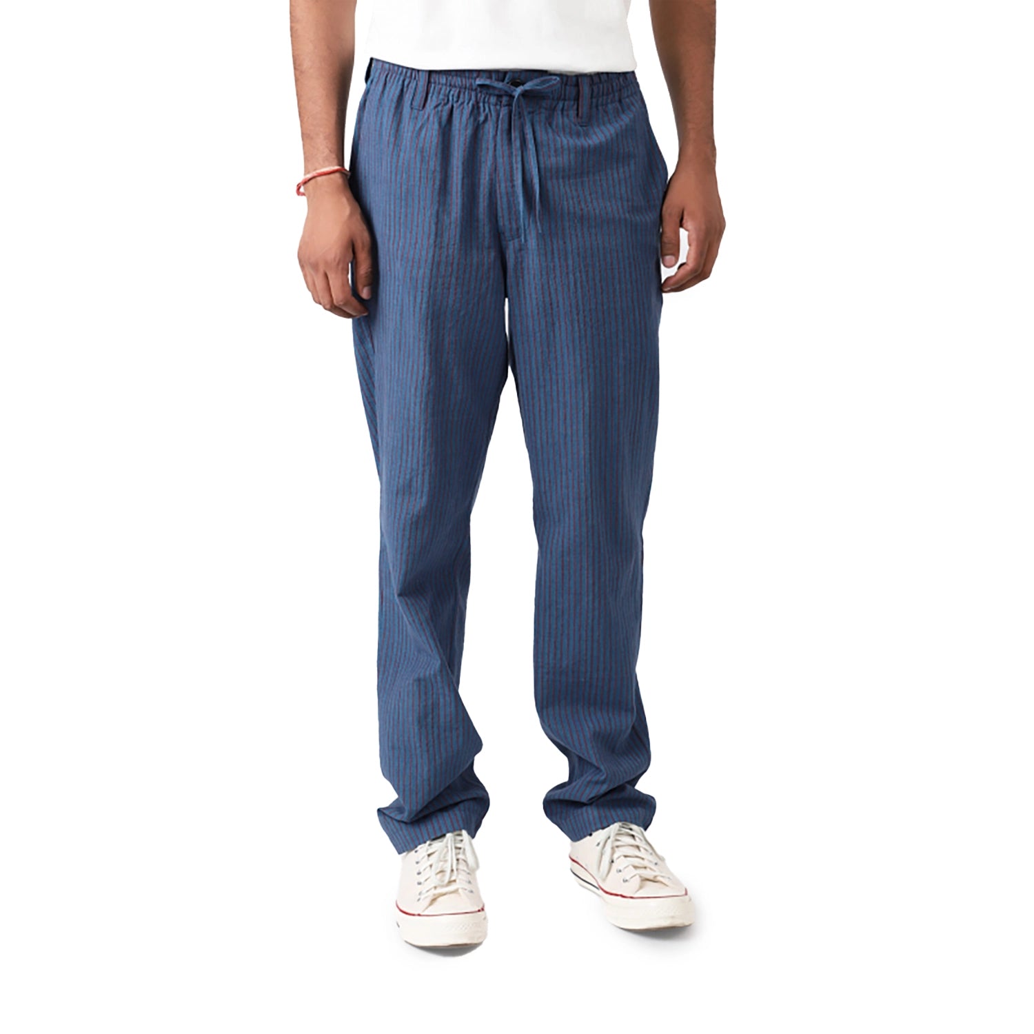 Kardo Lisboa Handwoven Trouser  - Stripe Blue