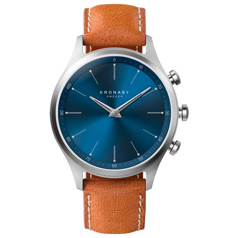 Kronaby Sekel 41mm - Tan Leather Strap - Burrows and Hare