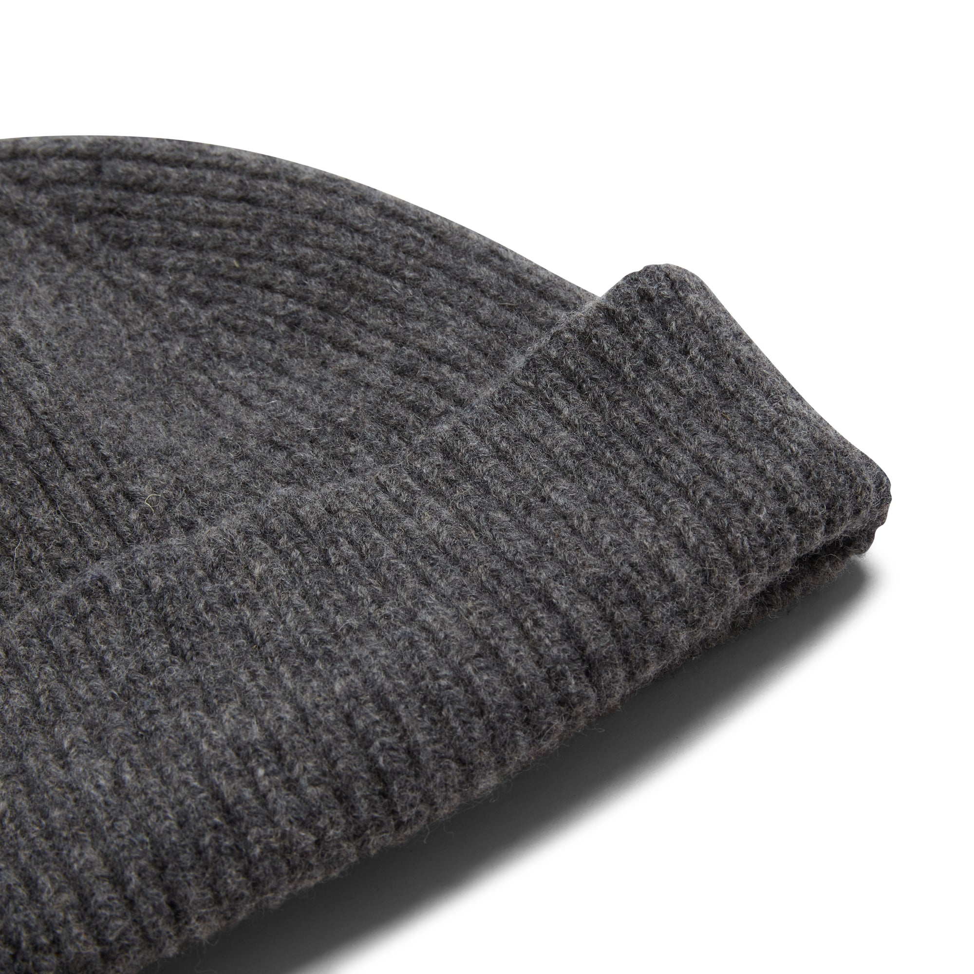  Wool Beanie Hat Grey