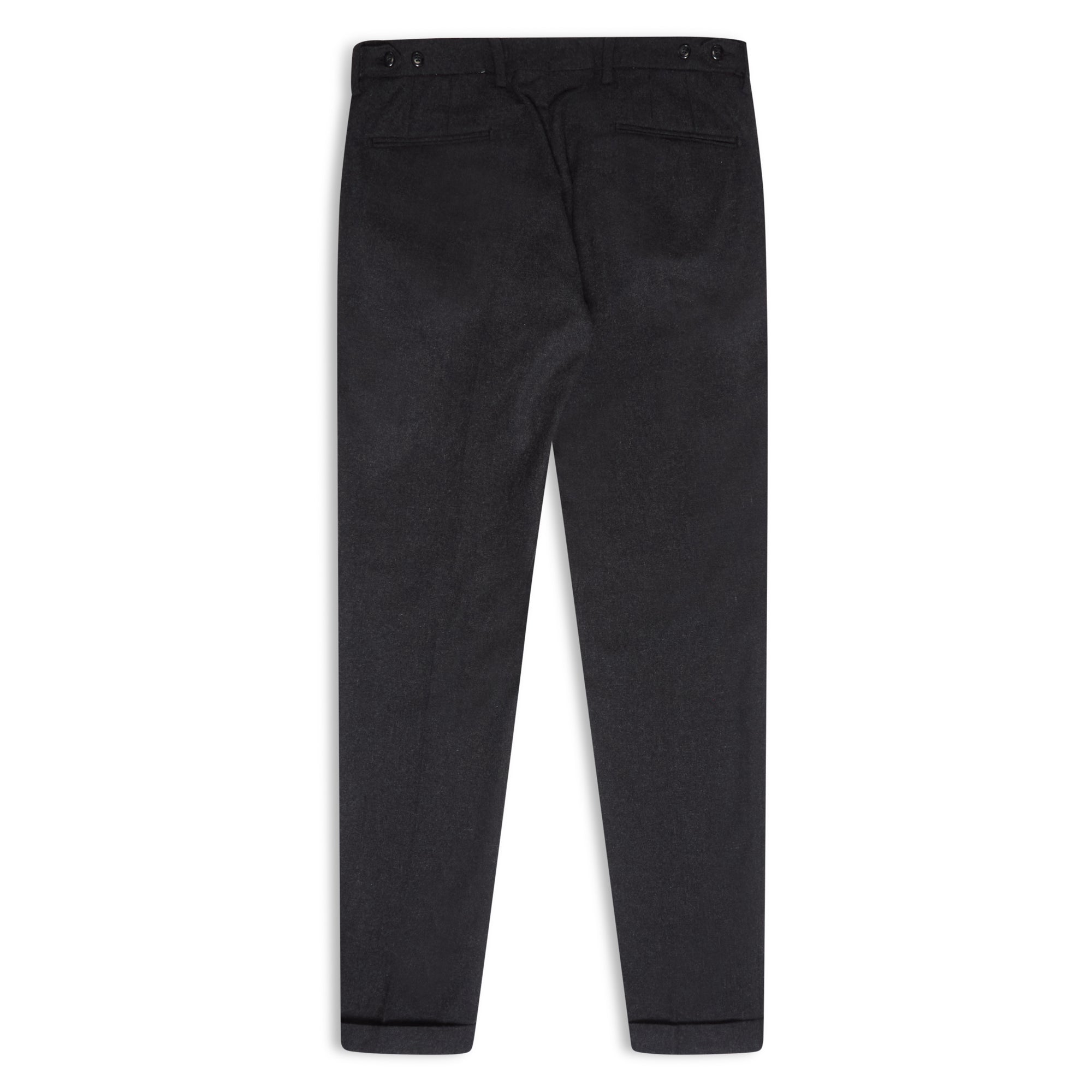 Burrows & Hare Woollen Trouser - Charcoal - Burrows and Hare