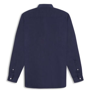 Oliver Spencer Eton Collar Shirt Abbott - Navy - Burrows and Hare
