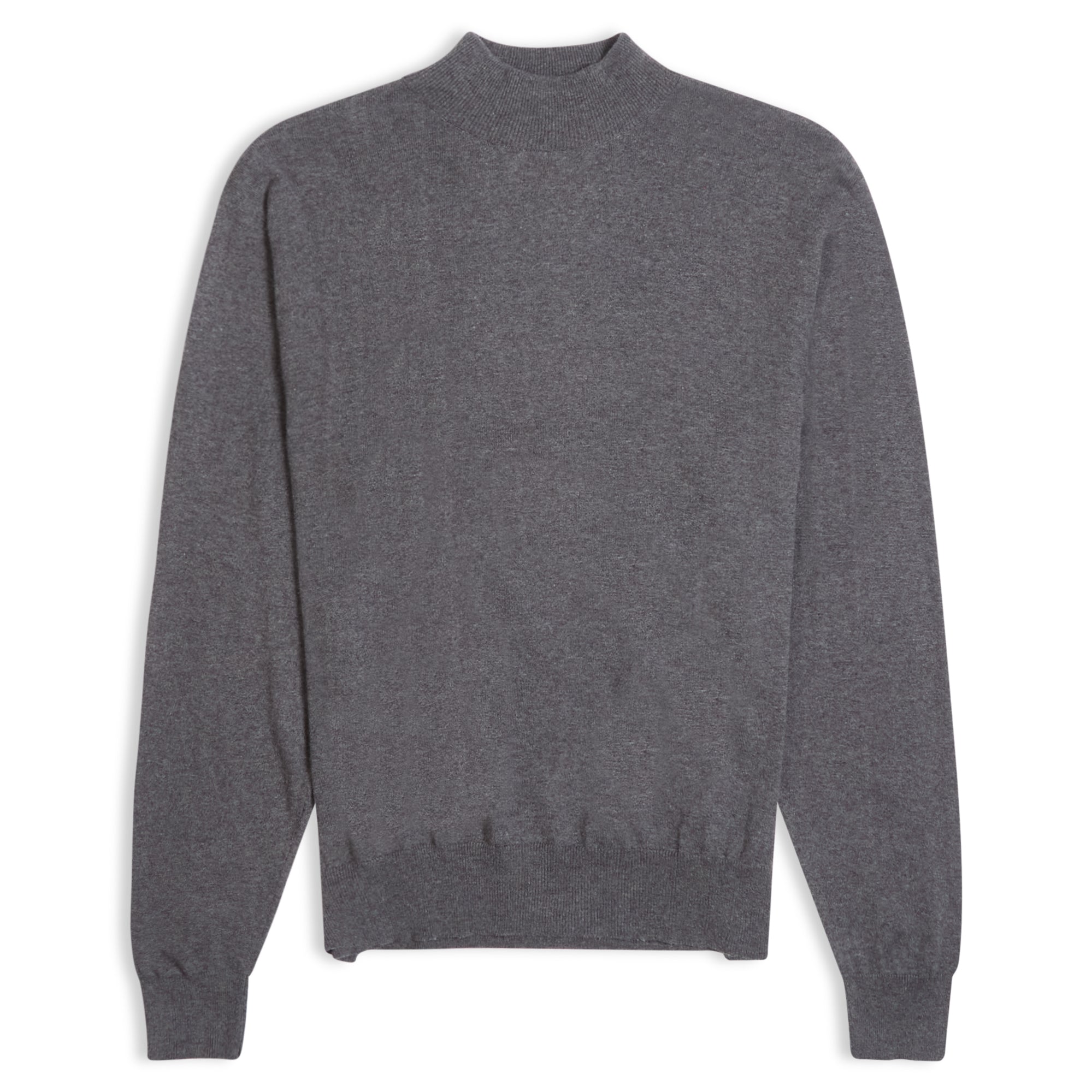 Burrows & Hare Mock Turtle Neck - Grey - Burrows and Hare