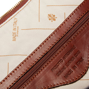 Burrows & Hare 'Arthur' Leather Overnight Bag - Mahogany - Burrows and Hare