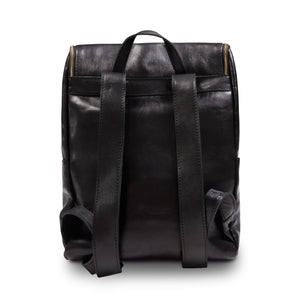 Burrows and Hare Leather Backpack - Black - Burrows and Hare