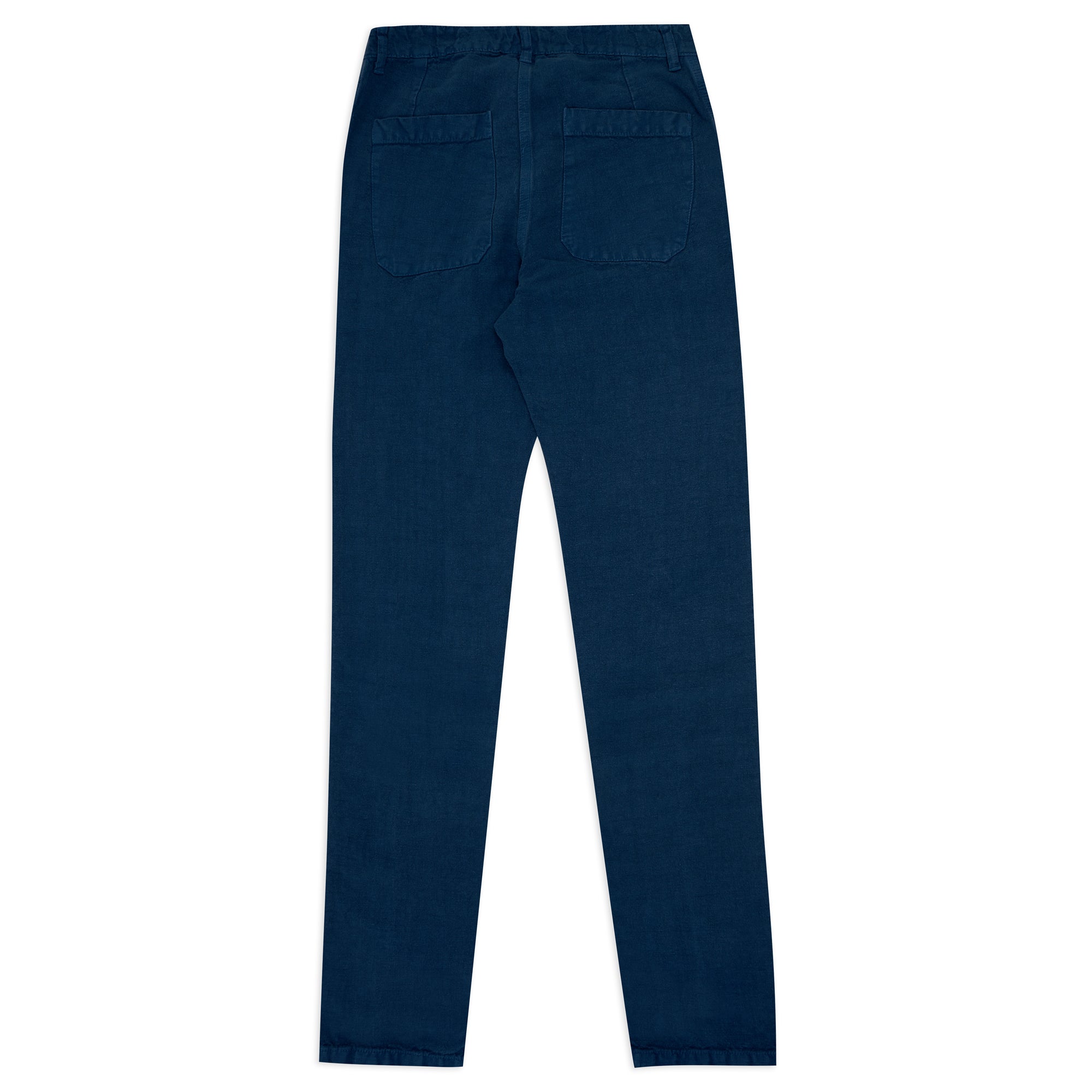 Vetra Weaved Trousers - Indigo - Burrows and Hare