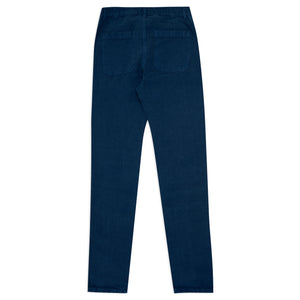 Vetra Weaved Trousers - Indigo - Burrows and Hare