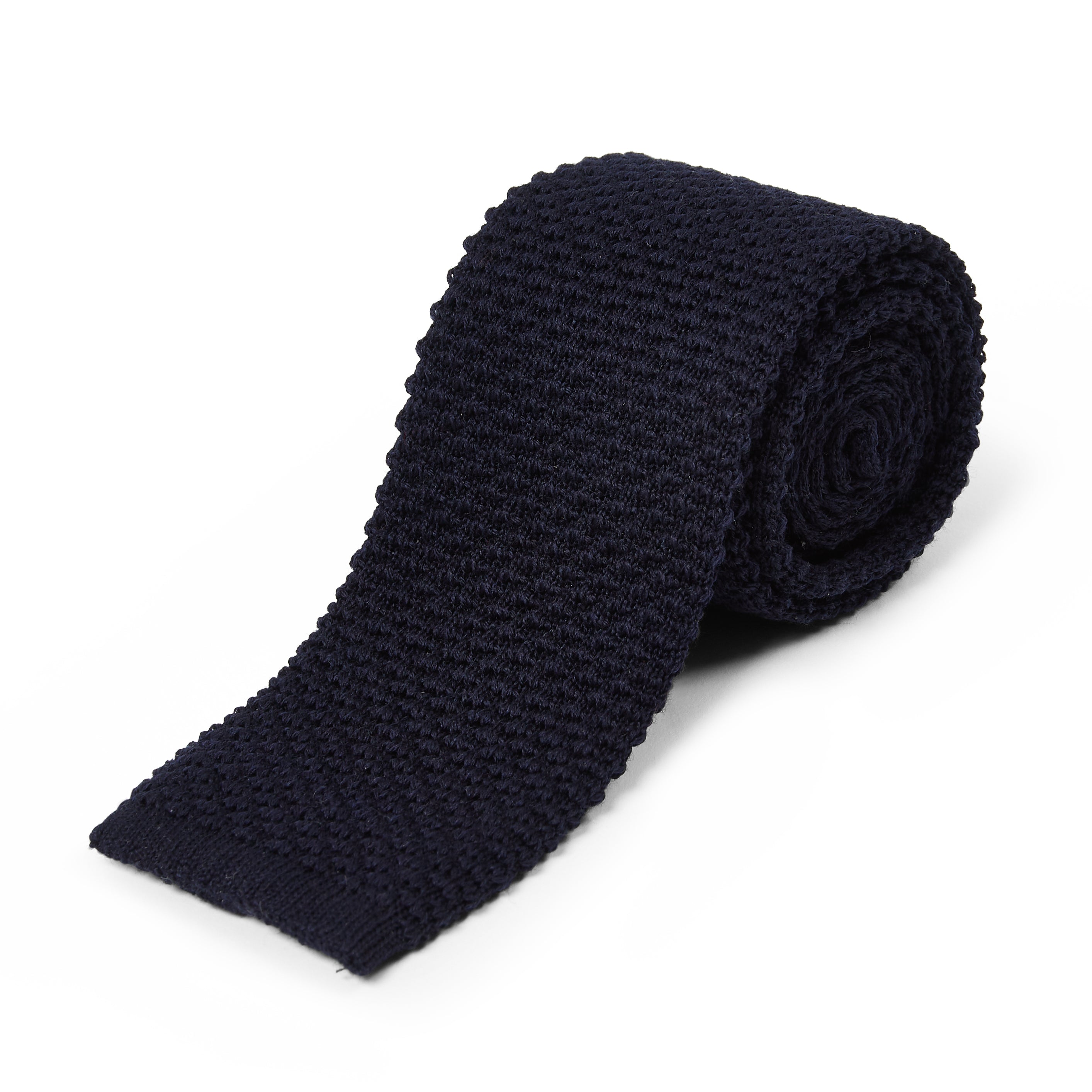  Knitted Tie - Navy