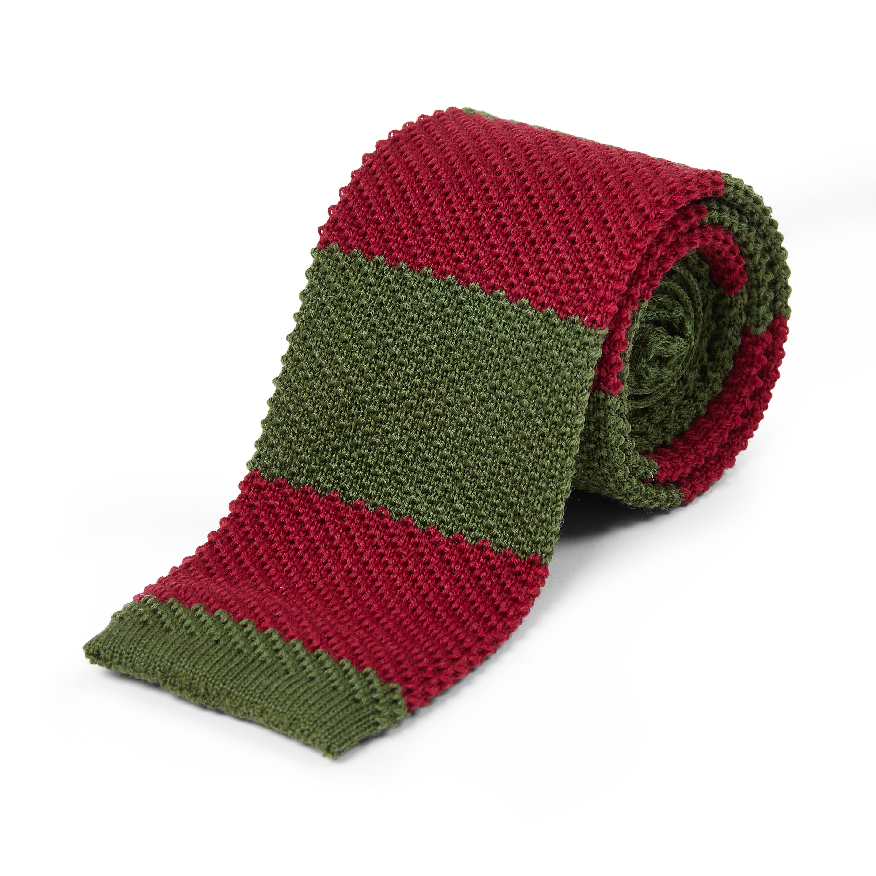 Tie Stripe Green & Red