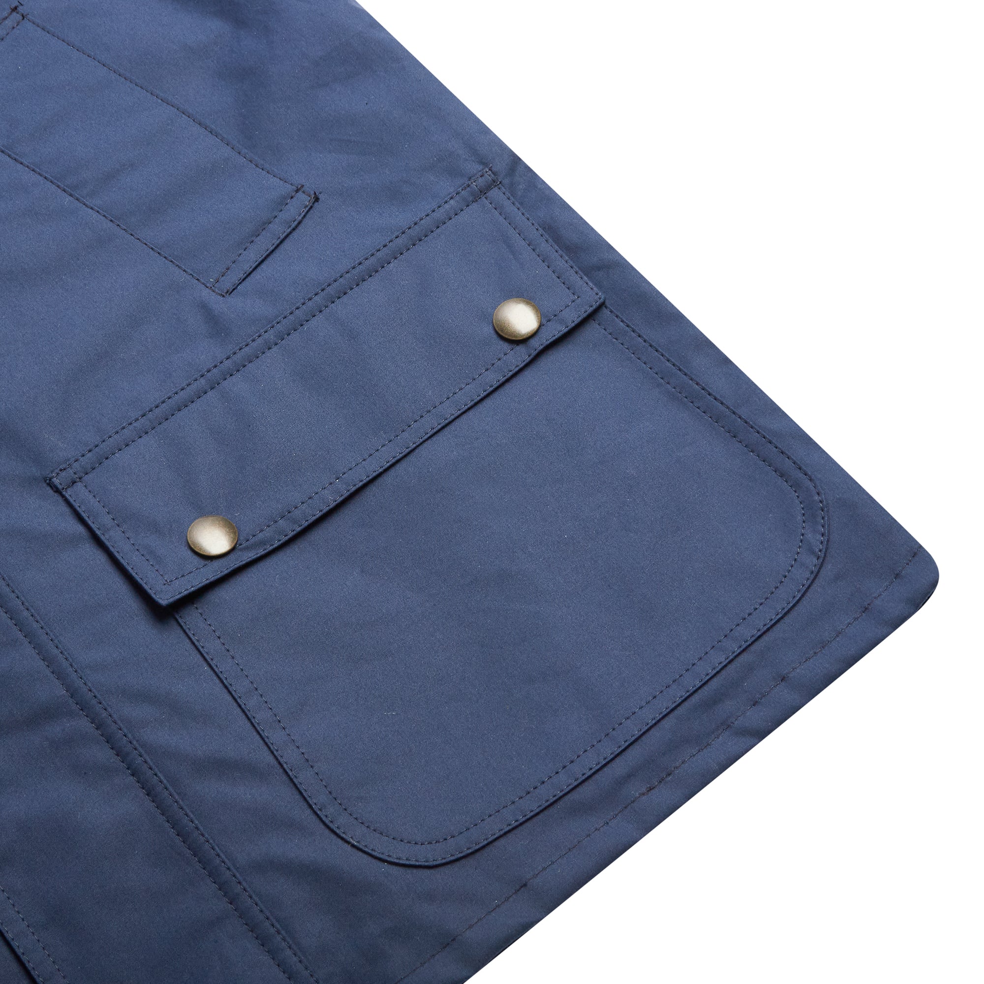 Burrows & Hare Trinity Wax Jacket - Navy - Burrows and Hare