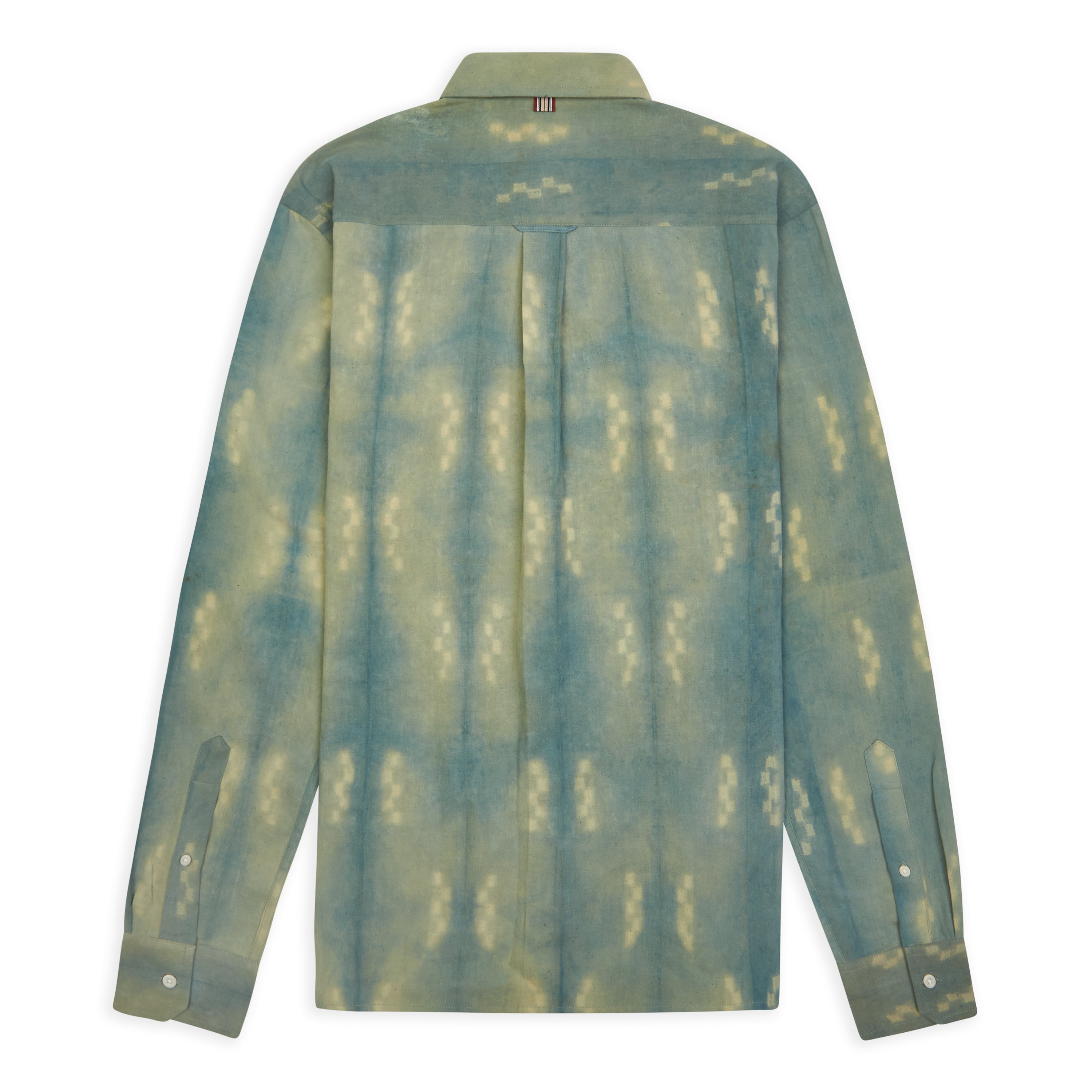 Kardo Ryan Shirt - Shibori Green - Burrows and Hare