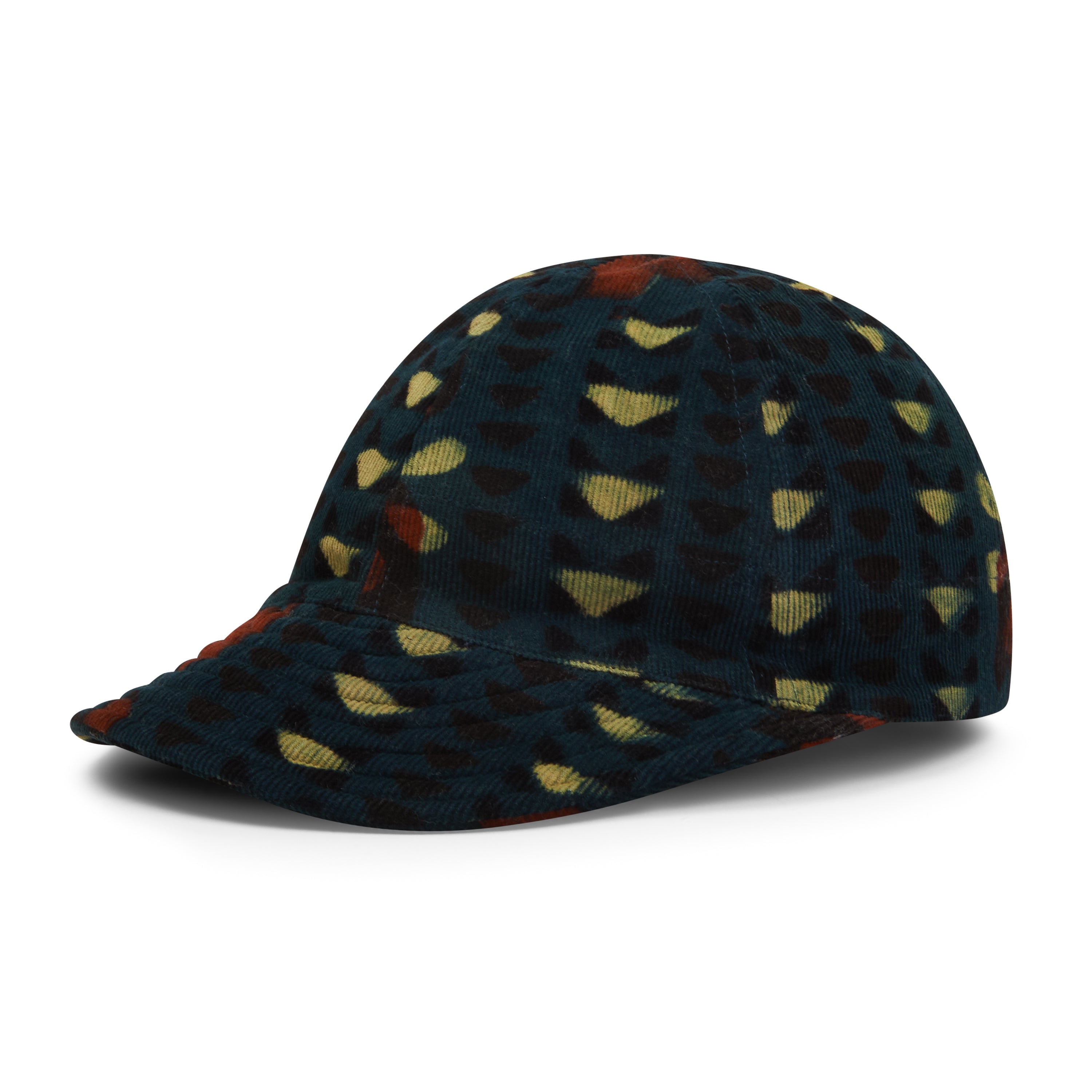 Kardo Quilted Peak Cap - Block Print - Burrows and Hare