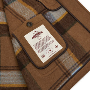 Burrows & Hare Water Repellent Wool Duffle Coat - Brown - Burrows and Hare