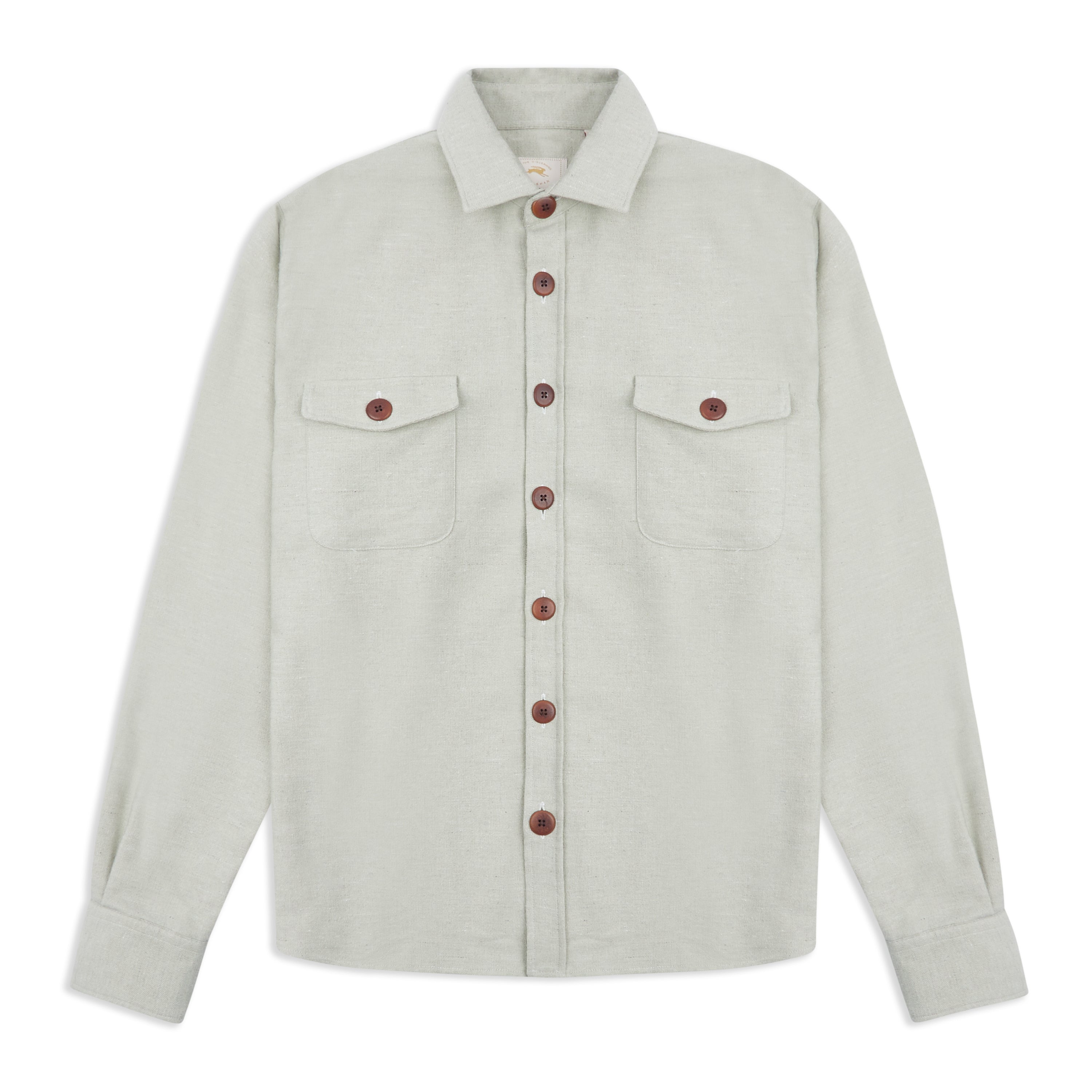 Burrows & Hare Over Shirt - Sage