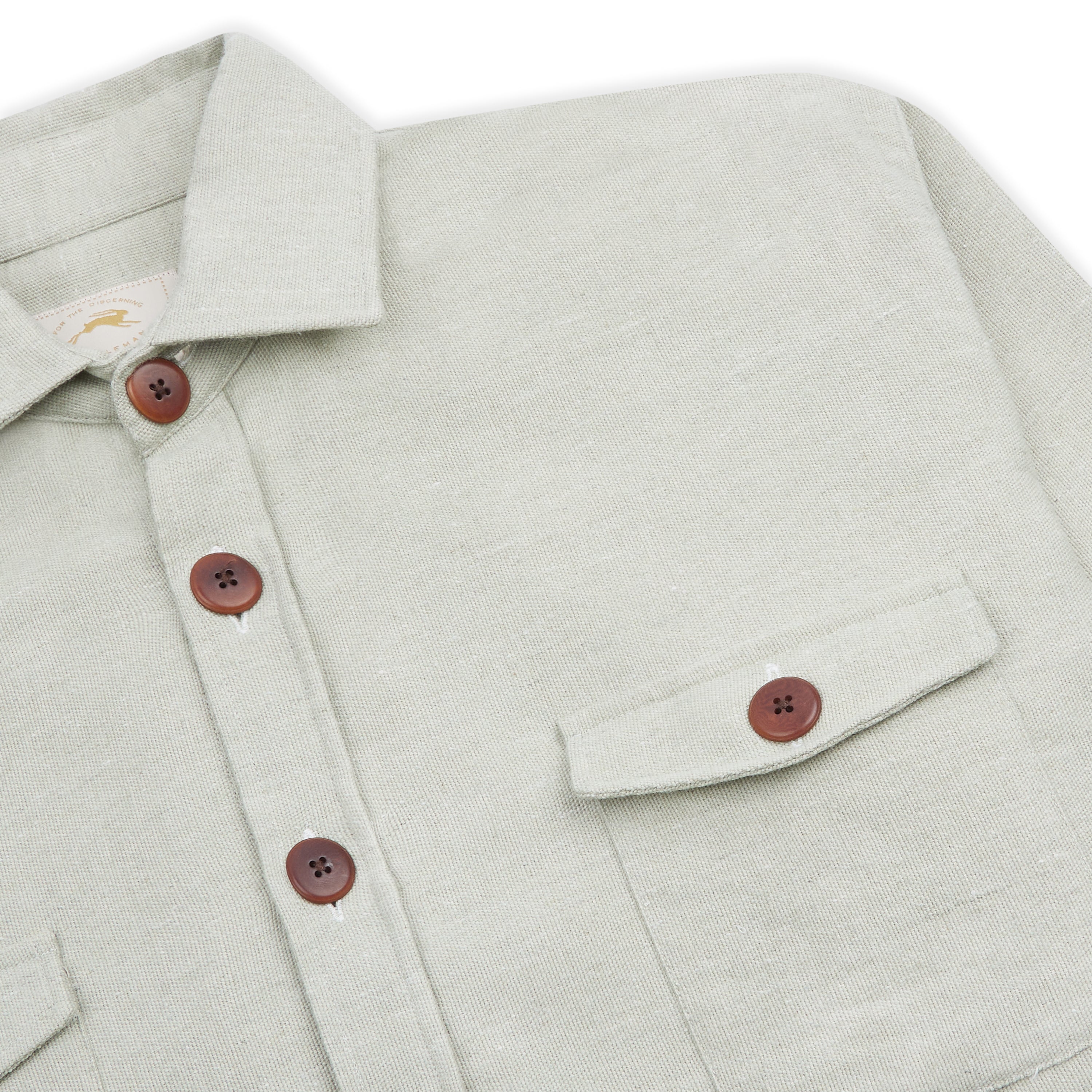 Burrows & Hare Over Shirt - Sage