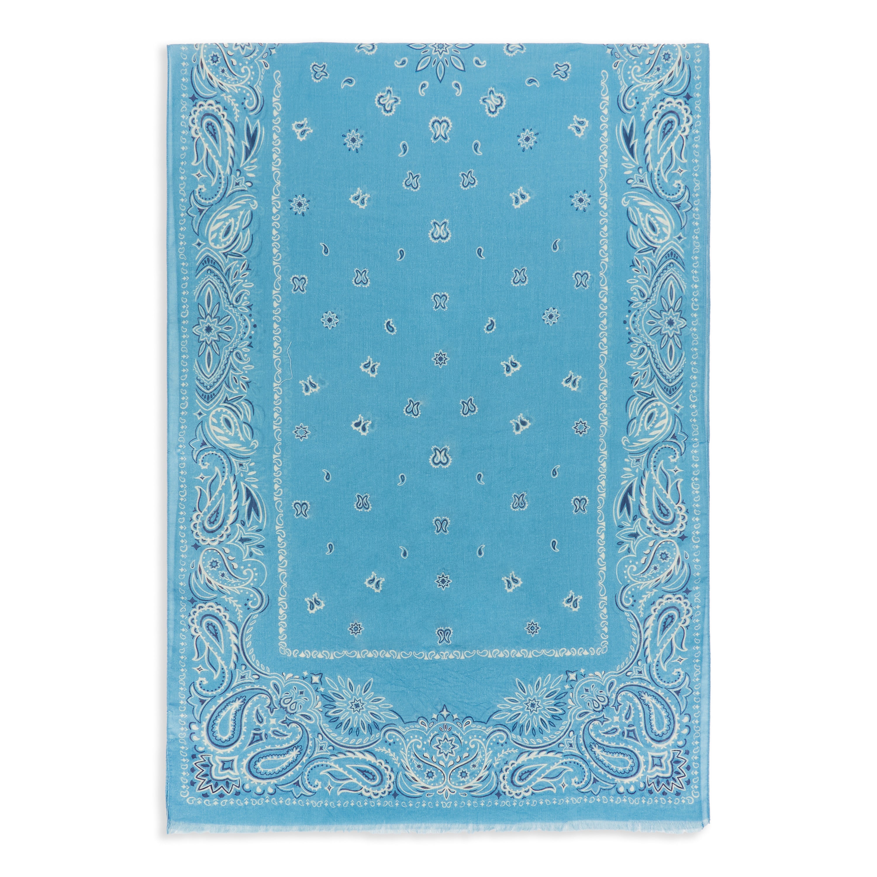 Hartford Cotton Bandana Scarf - Denim