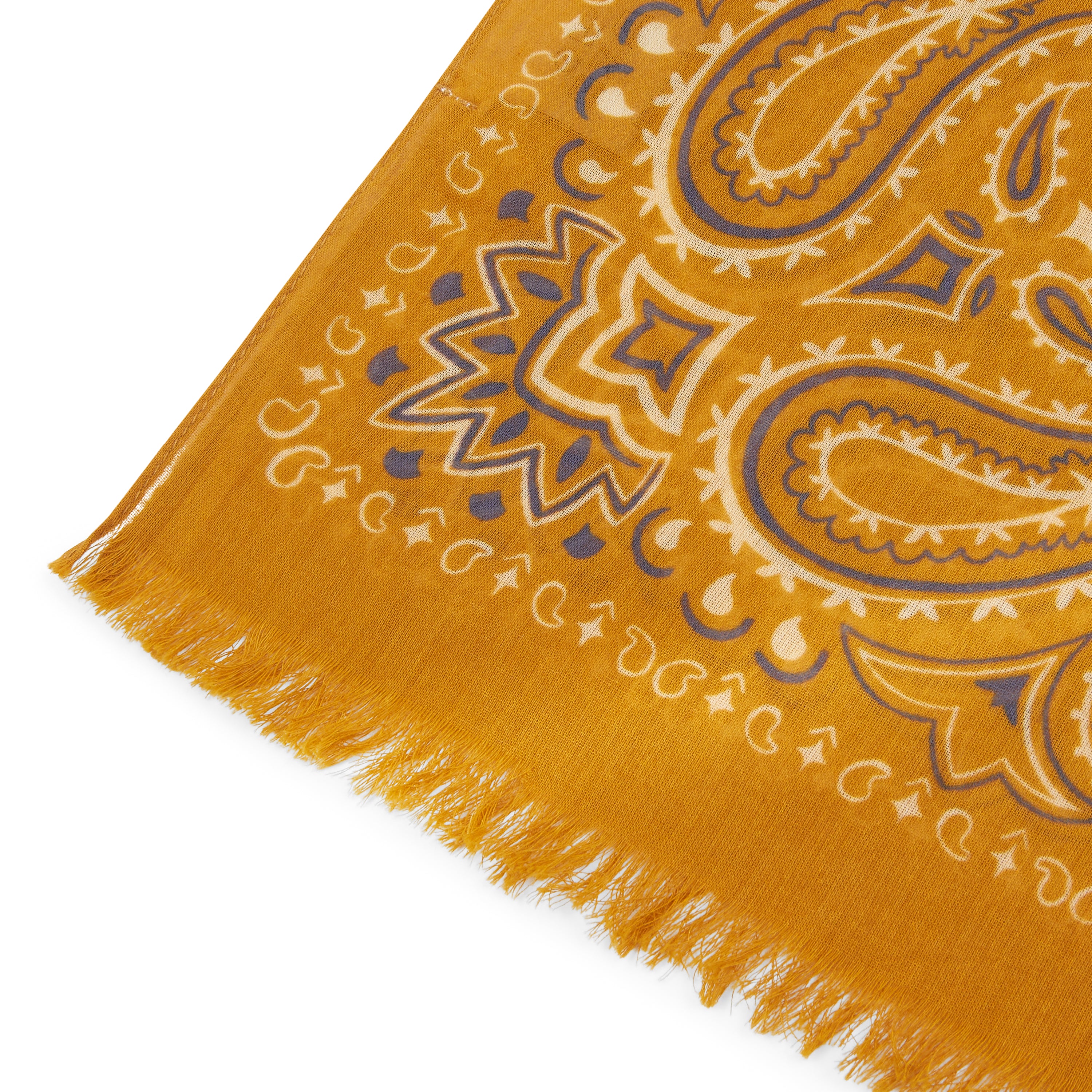 Hartford Cotton Bandana Scarf - Caramel