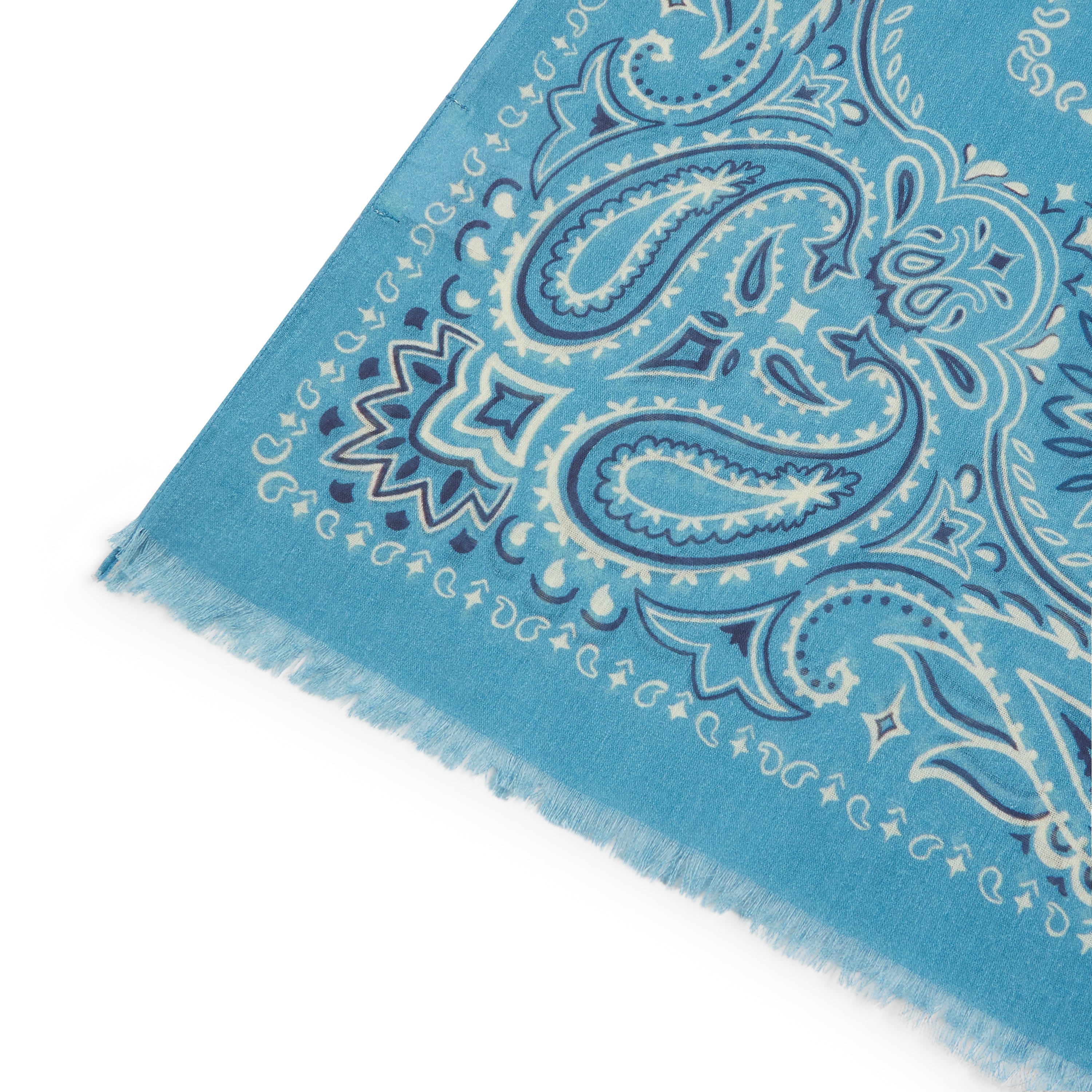 Hartford Cotton Bandana Scarf - Denim