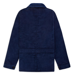 Burrows & Hare Cord Workwear Jacket - Midnight Blue - Burrows and Hare