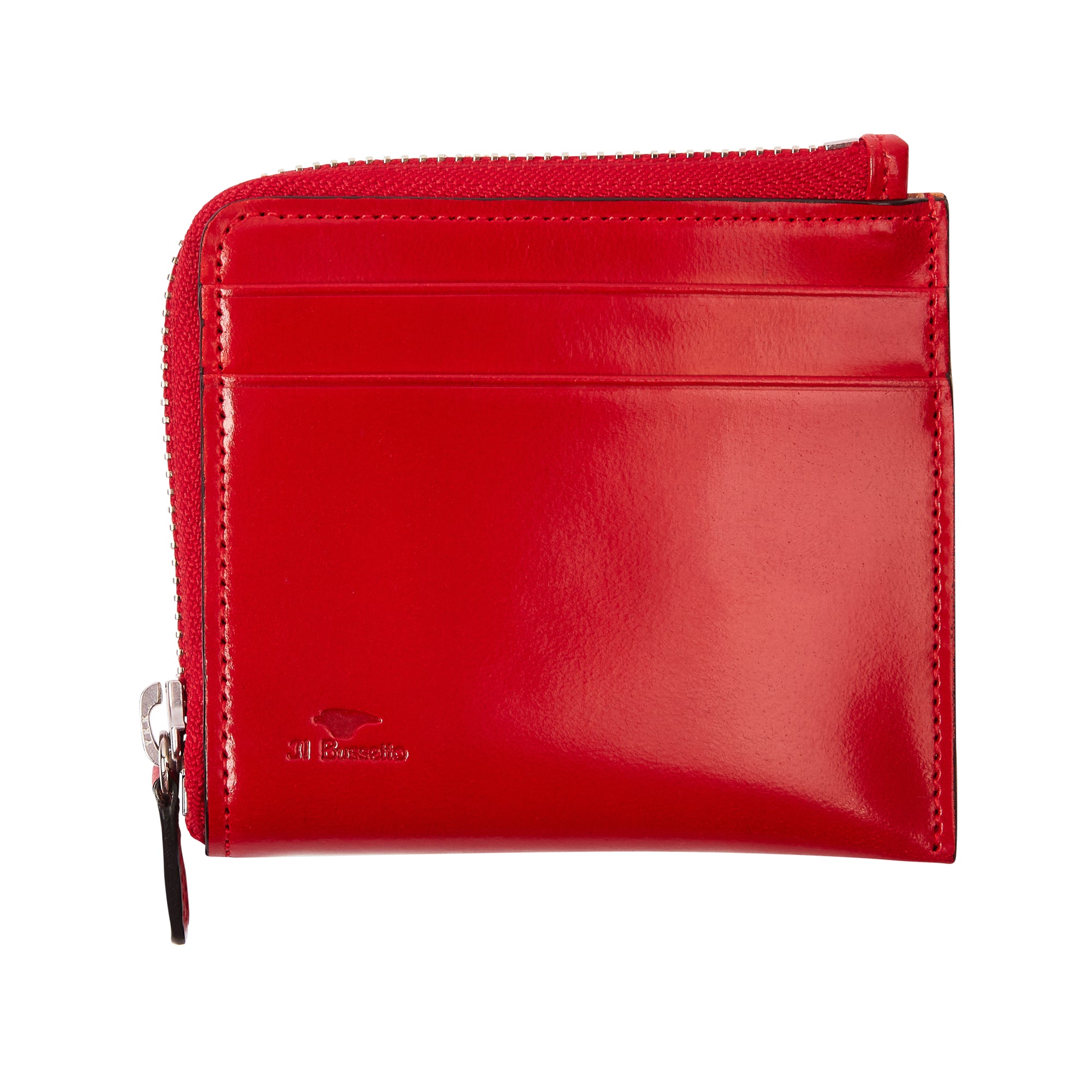 Il Bussetto Zip Around Wallet - Red - Burrows and Hare