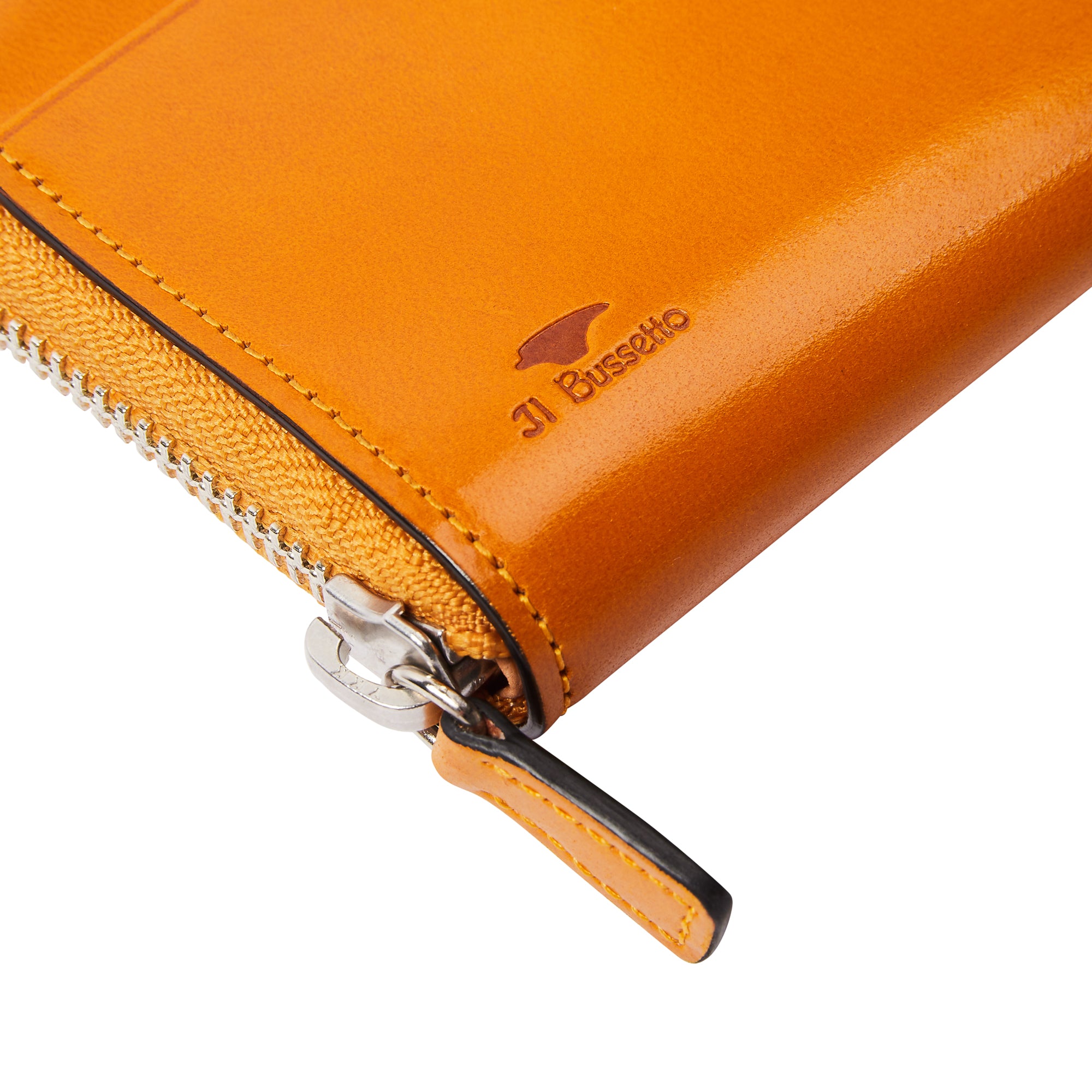 Il Bussetto Zip Around Wallet - Ochre - Burrows and Hare