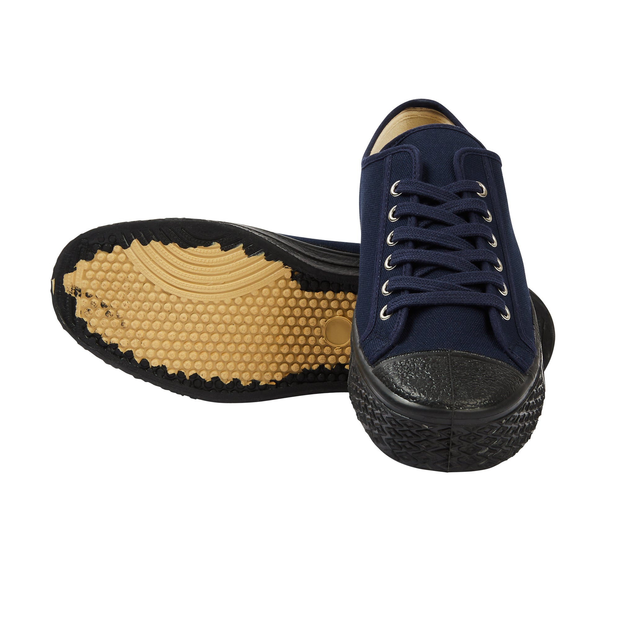 US Rubber Military Low Top - Navy - Burrows and Hare