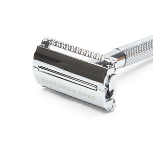 Burrows & Hare Butterfly Double Edge Safety Razor - Silver - Burrows and Hare