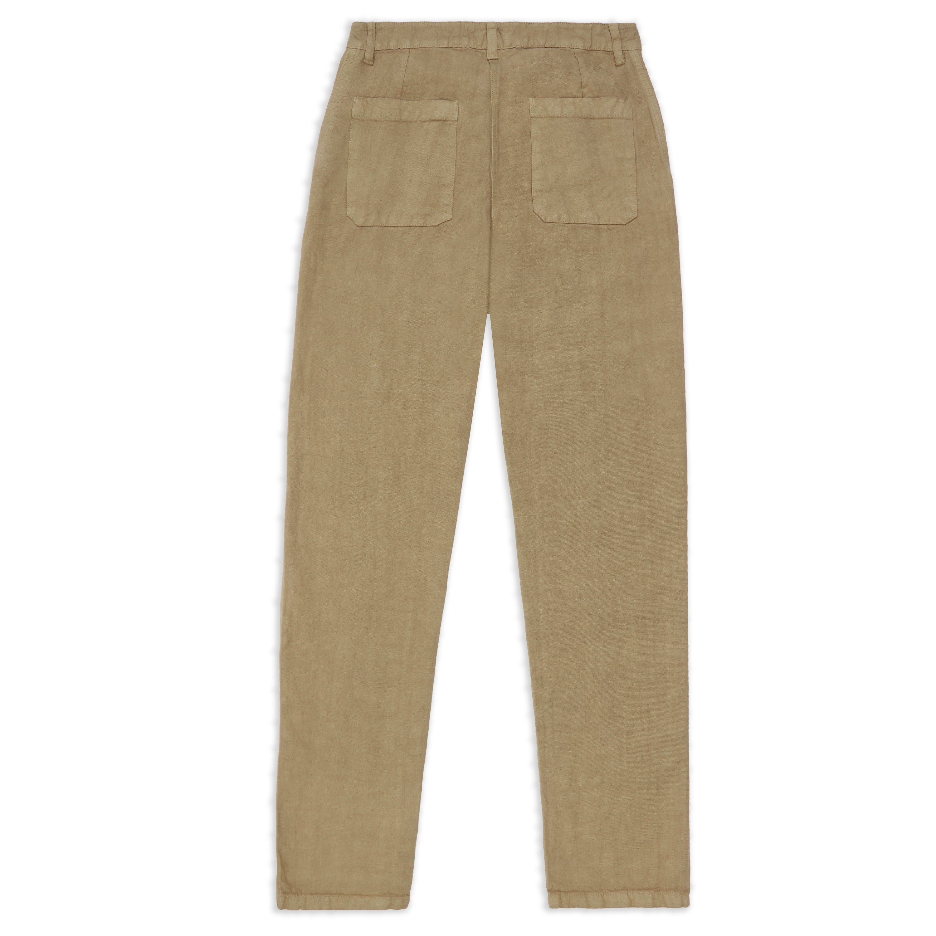 Vetra Heavy Linen Weaved Trousers - Wood