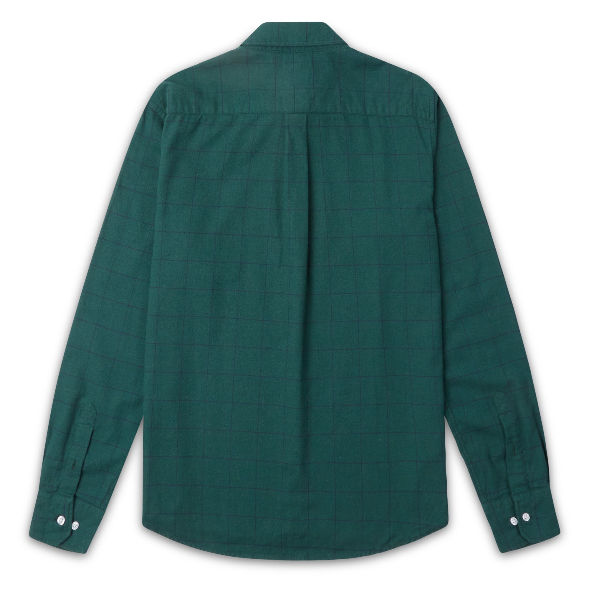 Burrows & Hare Large Check Shirt - Green - Burrows and Hare