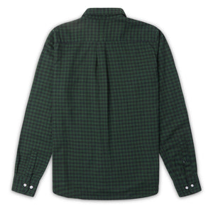 Burrows & Hare Gingham Shirt - Green - Burrows and Hare