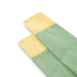 Burrows & Hare Fourway Socks - Apple Green - Burrows and Hare
