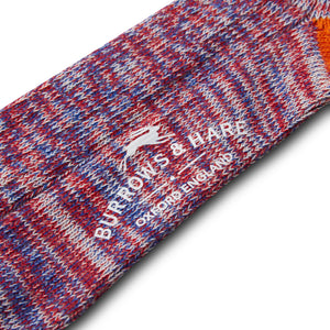 Burrows & Hare Woven Fleck Socks - Clematis and Royal - Burrows and Hare