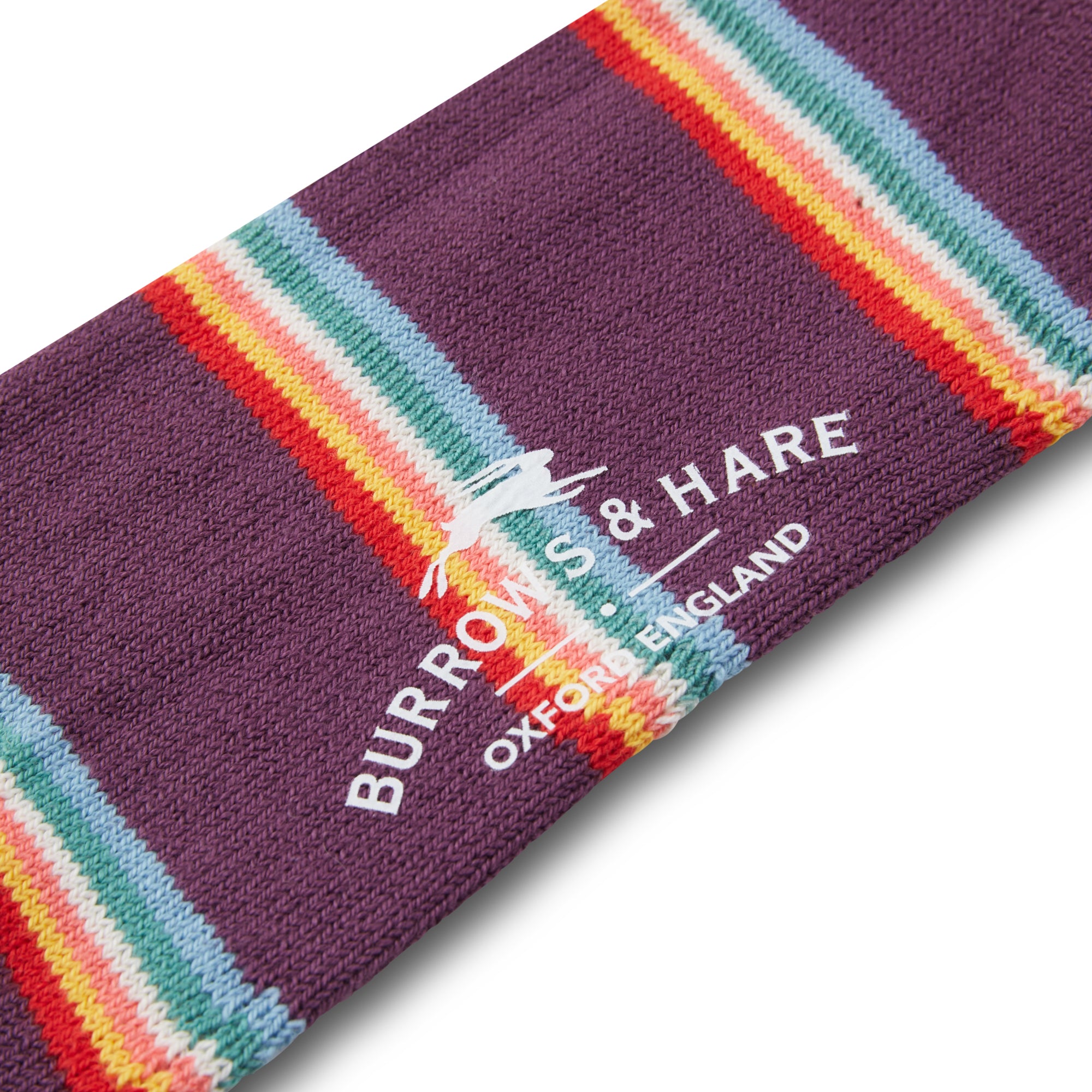 Burrows & Hare Rainbow Socks - Purple - Burrows and Hare