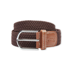 Burrows & Hare One Size Woven Belt - D.Brown - Burrows and Hare