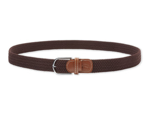 Burrows & Hare One Size Woven Belt - D.Brown - Burrows and Hare