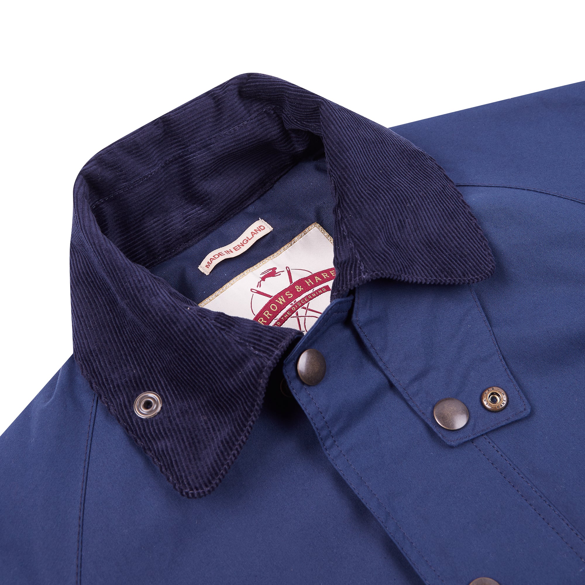 Burrows & Hare Trinity Wax Jacket - Navy - Burrows and Hare