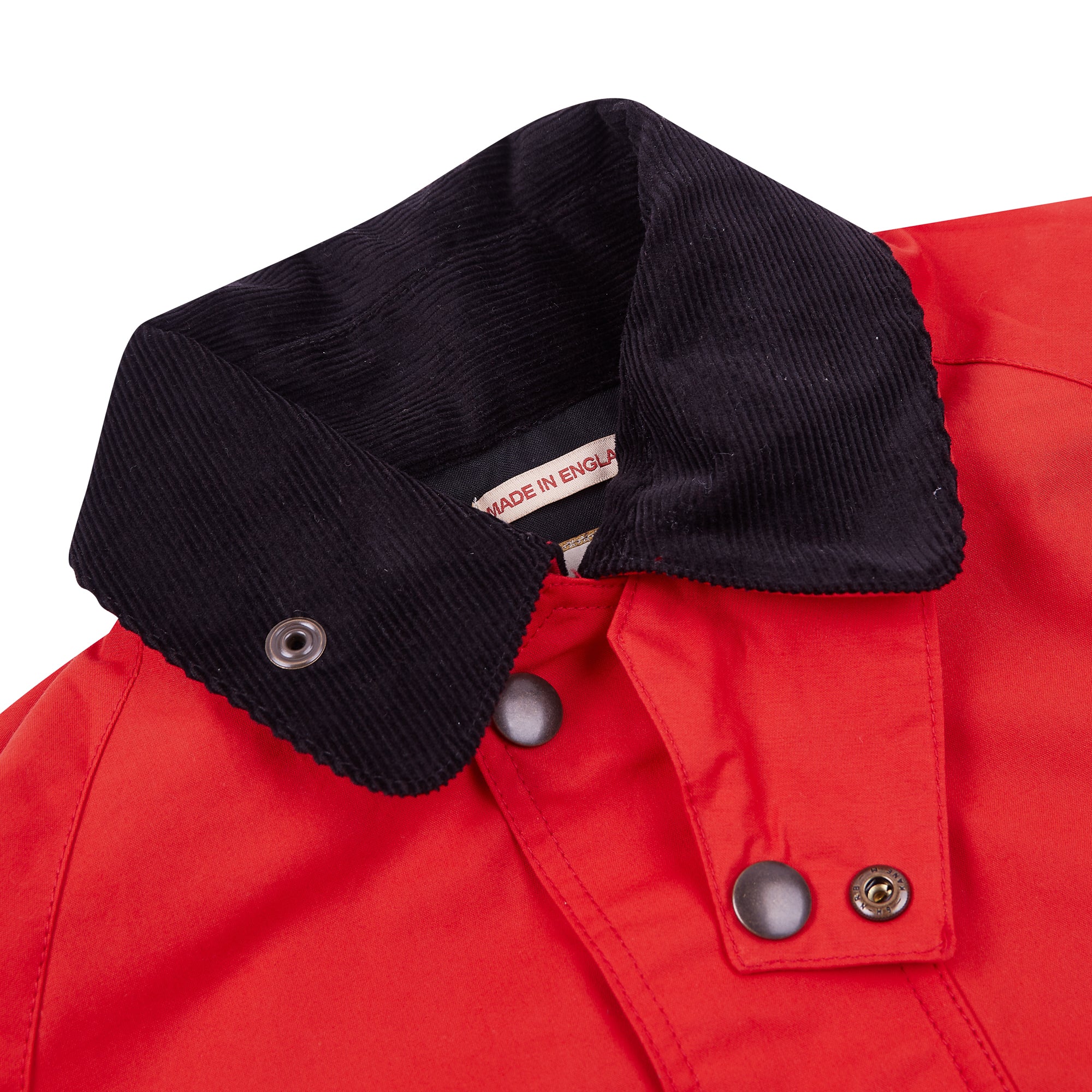 Burrows & Hare Trinity Wax Jacket - Red - Burrows and Hare