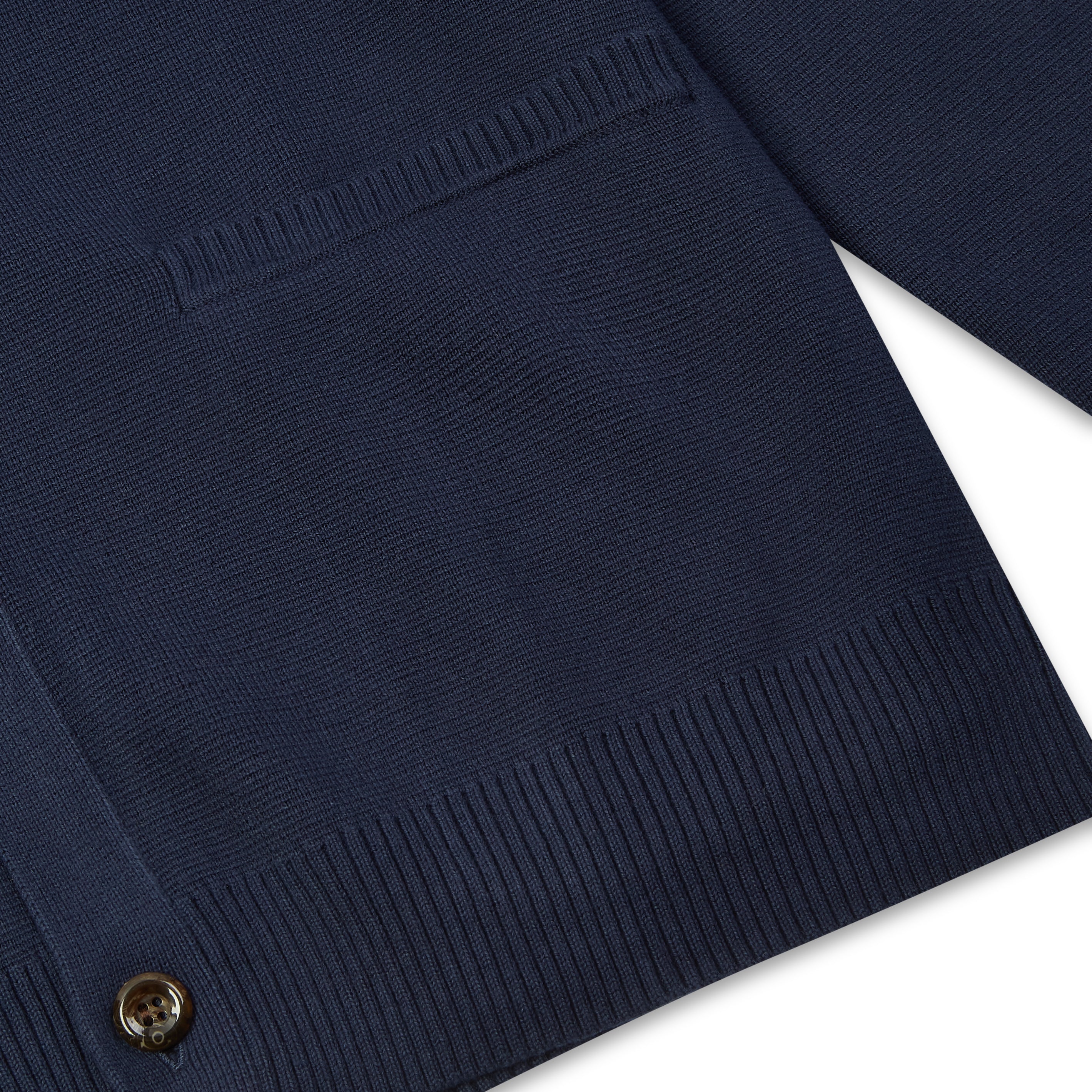 Burrows & Hare Baseball Cardigan - Navy - Burrows and Hare