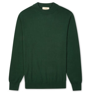 Burrows & Hare Mock Turtle Neck - Green - Burrows and Hare
