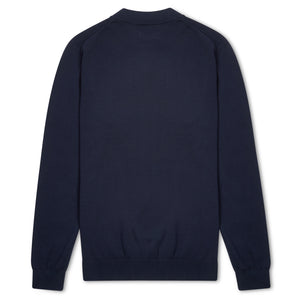 Burrows & Hare Mock Turtle Neck - Navy - Burrows and Hare