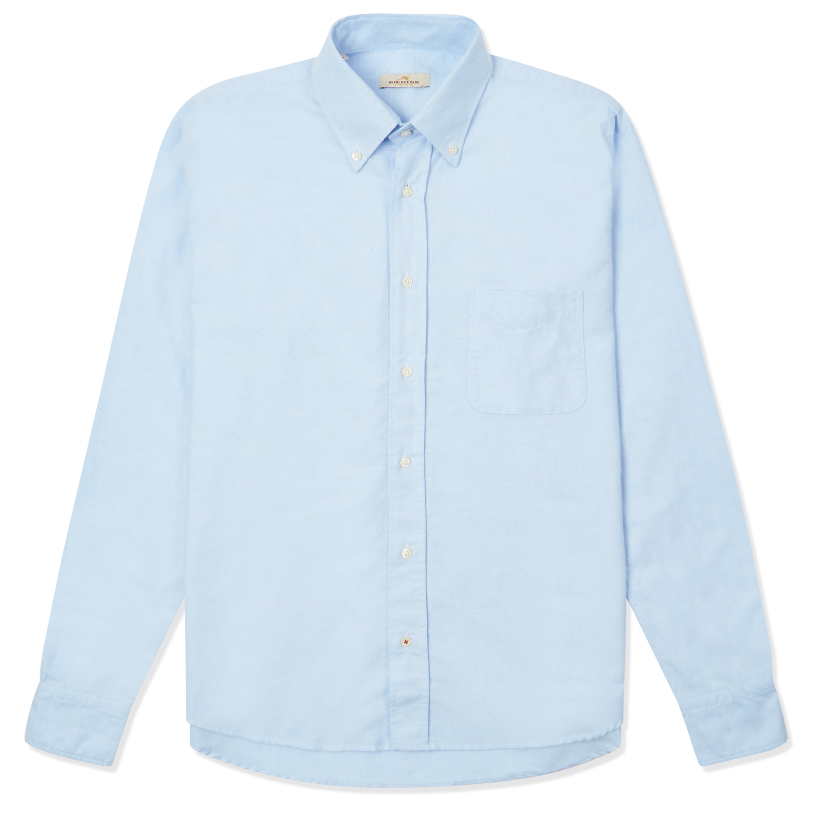 Burrows & Hare Flannel Button-down Shirt - Blue - Burrows and Hare