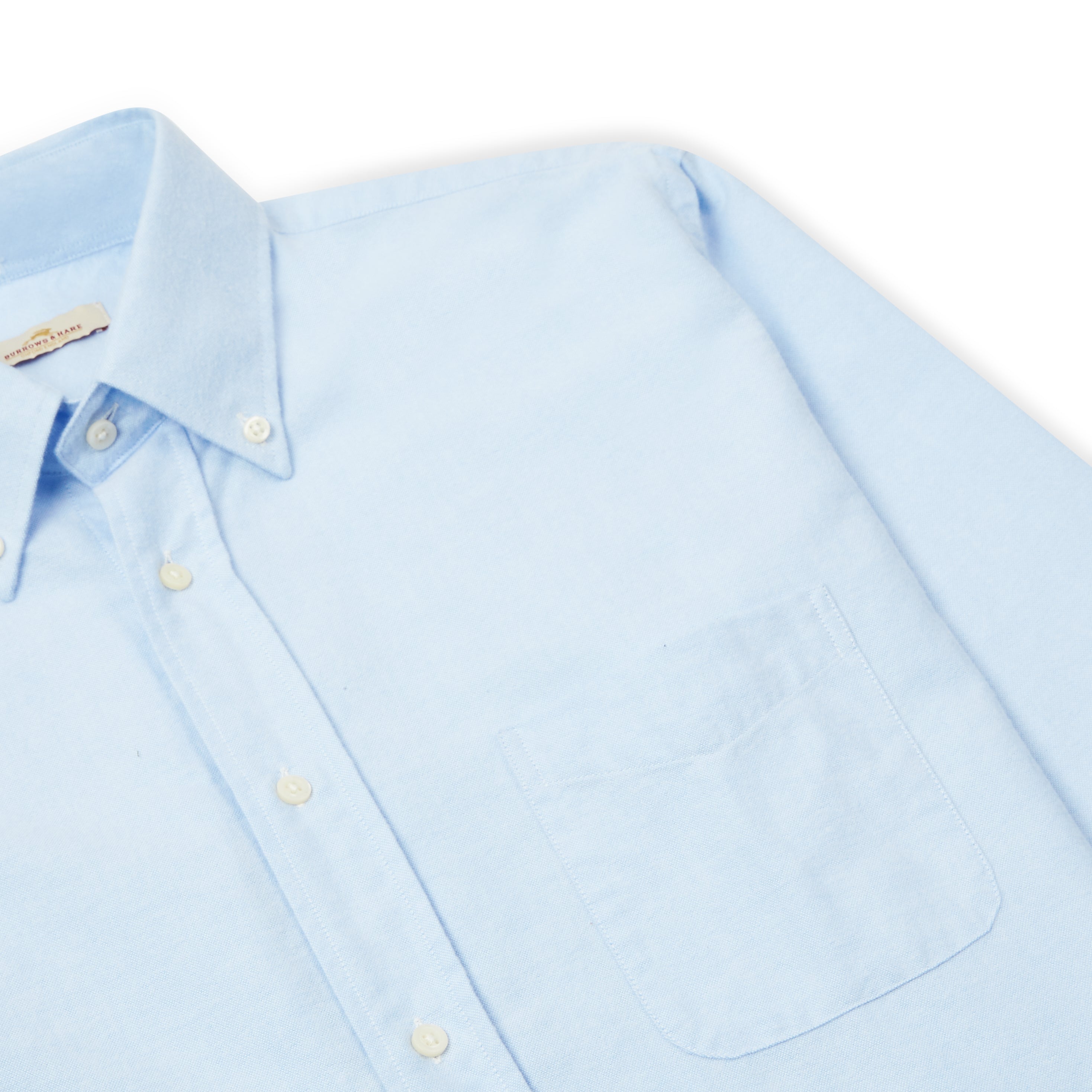 Burrows & Hare Flannel Button-down Shirt - Blue - Burrows and Hare