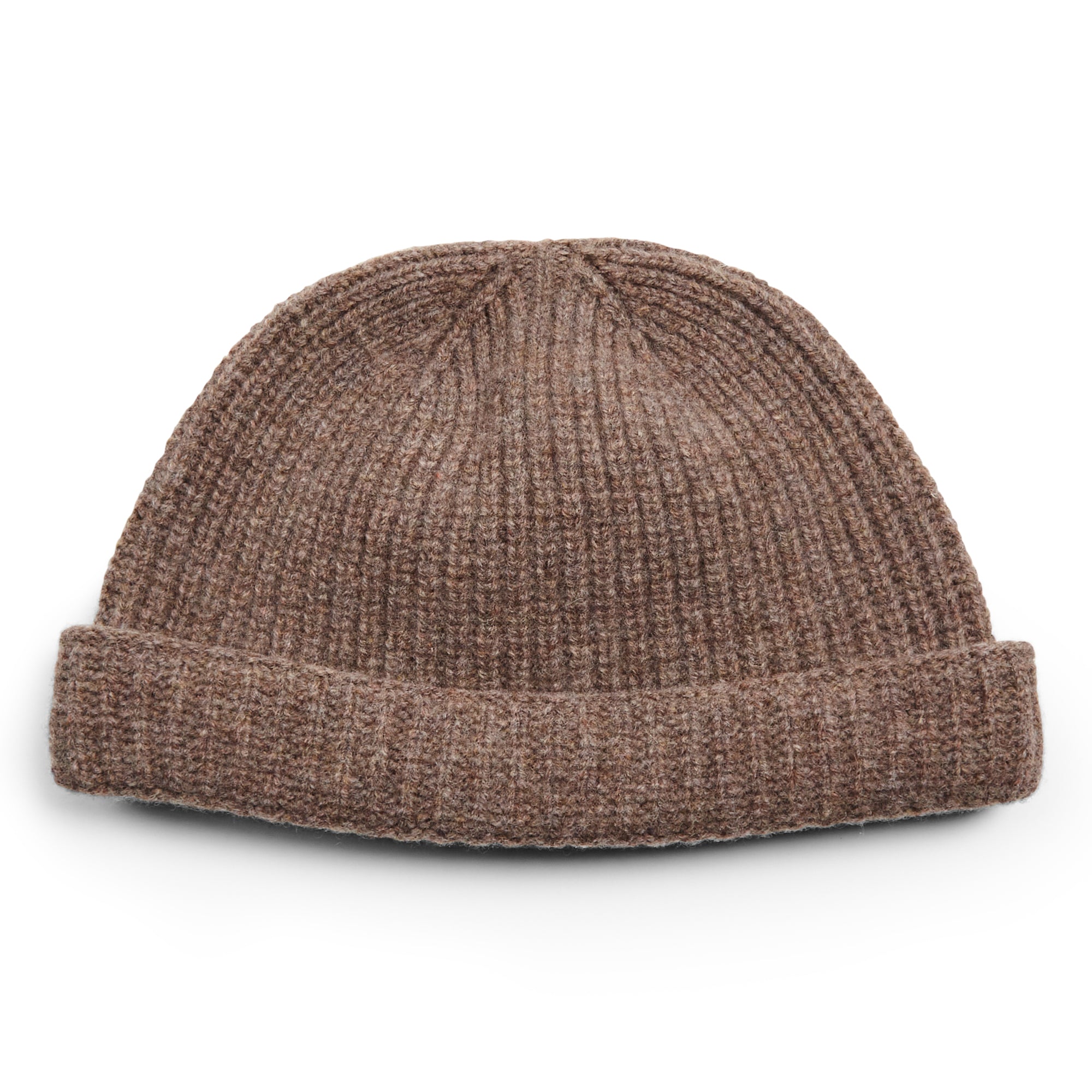 Burrows & Hare Lambswool Beanie Hat - Taupe - Burrows and Hare