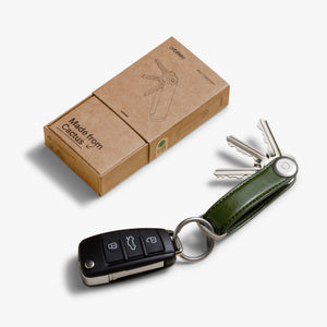 Orbit Key - Key Organiser Cactus Leather Green - Burrows and Hare