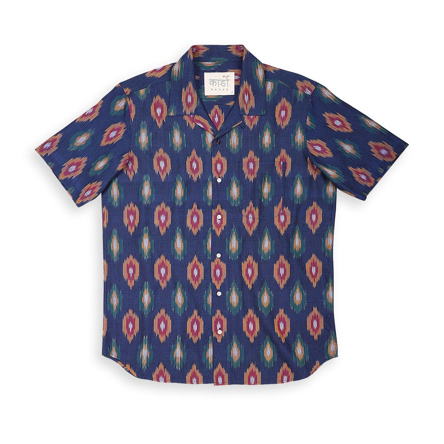 Lamar Shirt - Ikat Navy