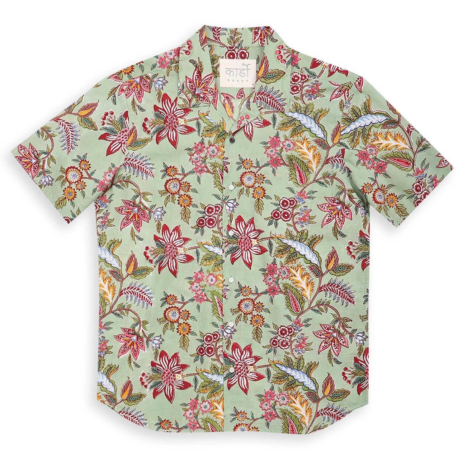 Kardo Lamar Shirt - Block Print Mint