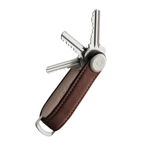 Orbit Key - Key Organiser Leather Espresso/Brown - Burrows and Hare