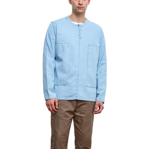 Oliver Spencer x Niwaki Ohana Gardening Smock Mullins Denim - Indigo Light