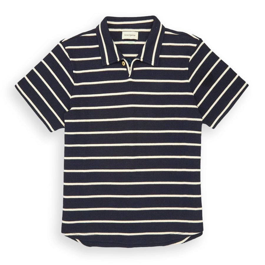 Oliver Spencer Hawthorn Polo Shirt - Montrose Navy