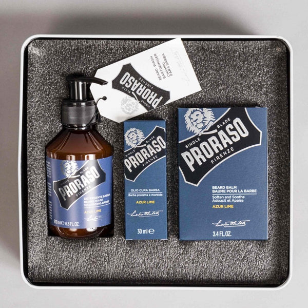 Proraso Beard Care Tin - Azure Lime - Burrows and Hare