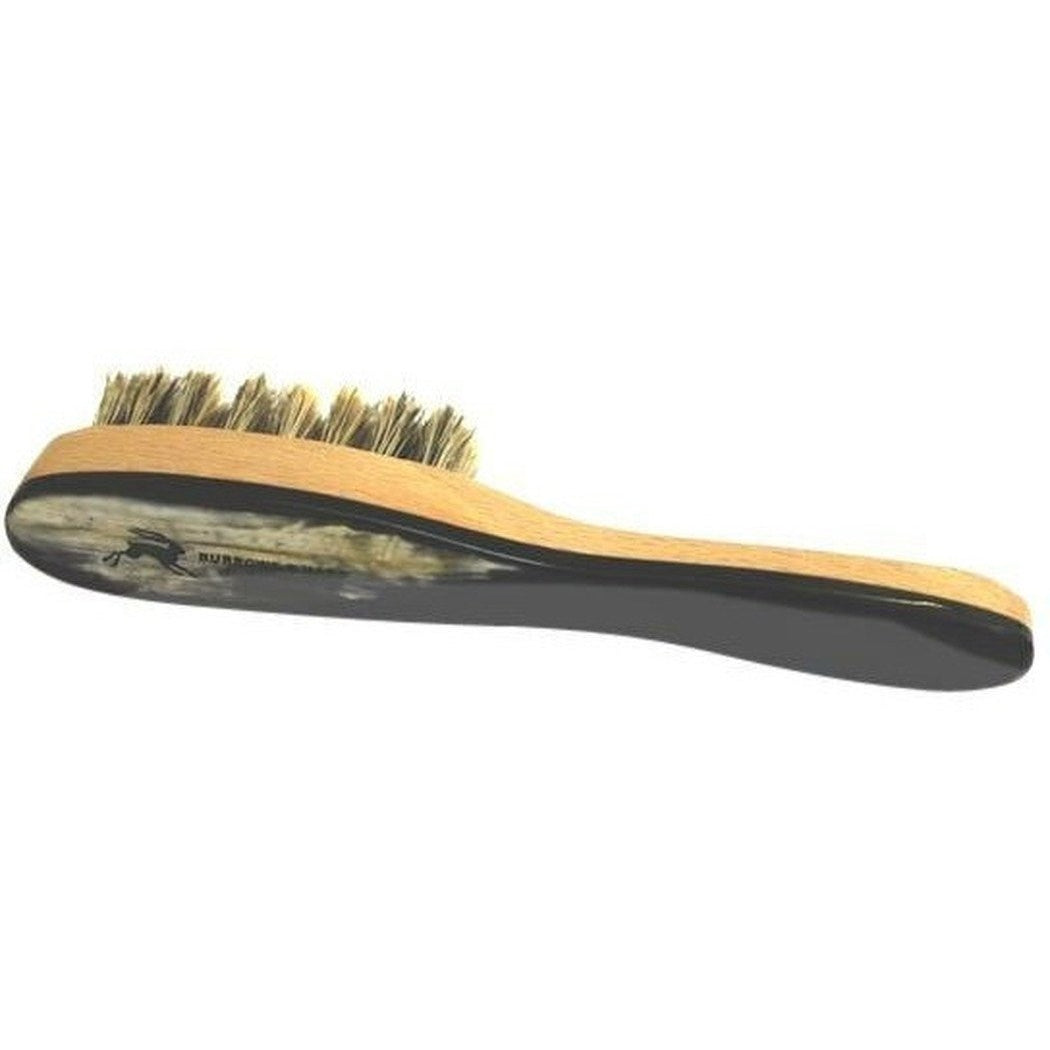 Burrows & Hare Ox Horn Topped & Wild Boar Bristled Pocket Size Beard Brush - Burrows and Hare